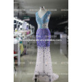 Elegant Mermaid Appliqued Cap Robes de soirée sans manches